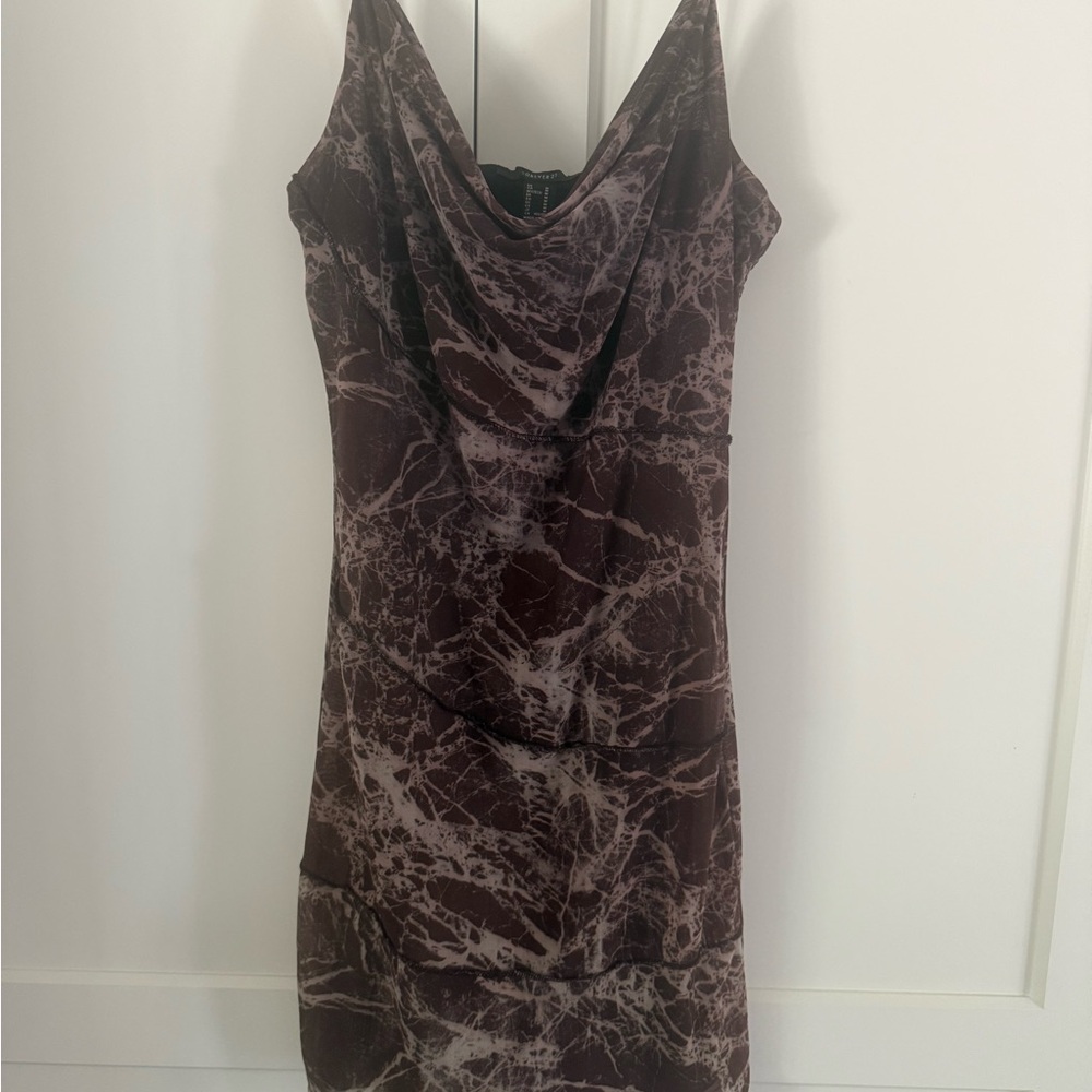 Forever 21 Brown Marble Mini Dress